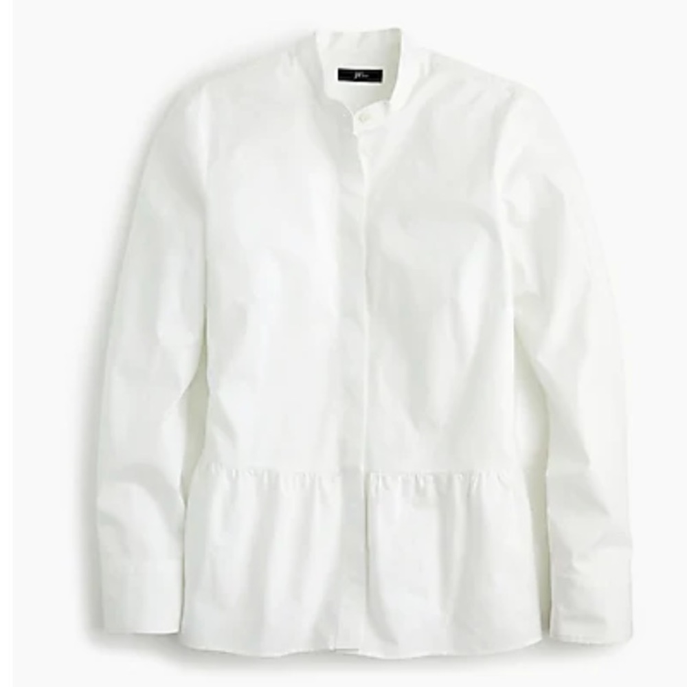 JCrew: Stretch button-up with peplum